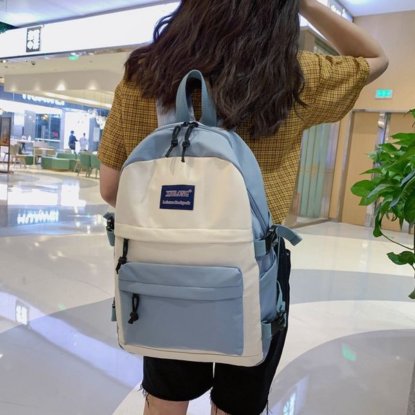 women backpacks school bags for teenage girls fresh green soft nylon panelled school back pack lightweight patchwork bagpack new
women backpacks school bags for teenage girls fresh green soft nylon panelled school back pack lightweight patchwork bagpack new