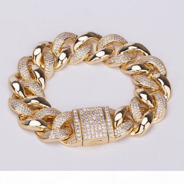 mens bracelet gold silver color 19mm 20cm cz stone cuban bracelet for men punk jewelry gift, Black
mens bracelet gold silver color 19mm 20cm cz stone cuban bracelet for men punk jewelry gift, Black