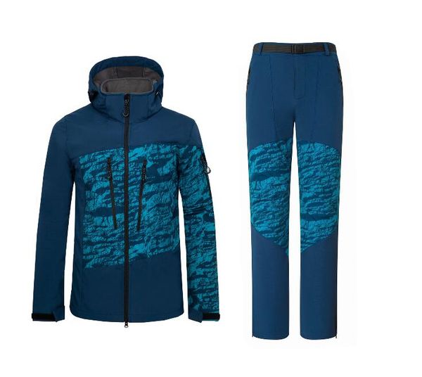 2019 new men's hiking softshell jacket pants suits winter fleece outdoor sports windproof camping climbing skiing trekking windbreaker, Blue;black
2019 new men's hiking softshell jacket pants suits winter fleece outdoor sports windproof camping climbing skiing trekking windbreaker, Blue;black