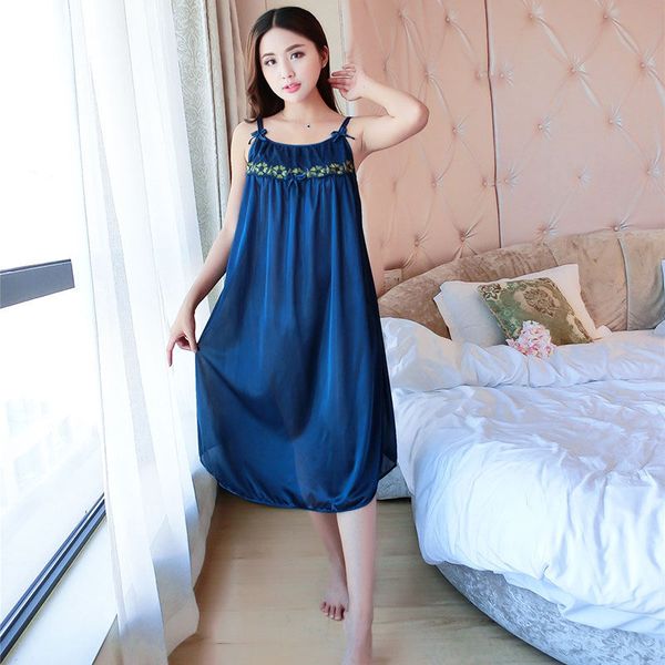 women's sleepwear perspective female plus size satin ice silk night dress ladies nightwear nightgown #33, Black;red
women's sleepwear perspective female plus size satin ice silk night dress ladies nightwear nightgown #33, Black;red
