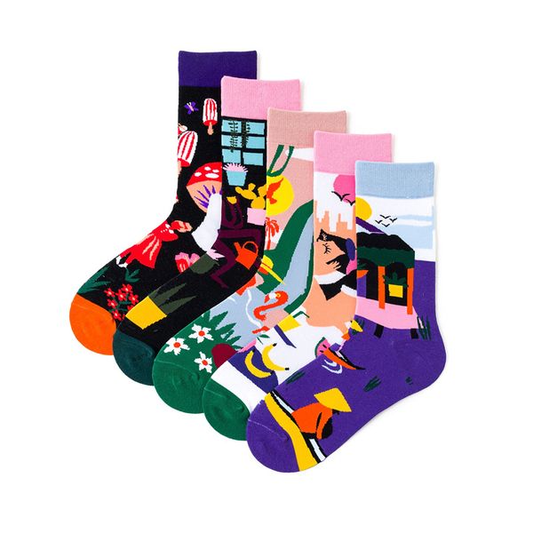 Ins Style Socks Women Cotton Keep Warm Knee-high Socken Harajuku Print Colorful Hipster Sox Unisex Breathable Funny
Ins Style Socks Women Cotton Keep Warm Knee-high Socken Harajuku Print Colorful Hipster Sox Unisex Breathable Funny