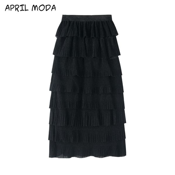 skirts women's summer long skirt elastic high waist stitching drape flare pleated cake female casual beachwear boho, Black
skirts women's summer long skirt elastic high waist stitching drape flare pleated cake female casual beachwear boho, Black