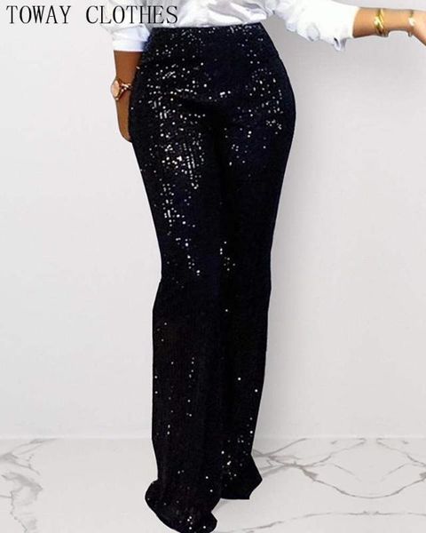 sequined shining loose full pants women high waist club night lady wide leg trousers, Black;white
sequined shining loose full pants women high waist club night lady wide leg trousers, Black;white