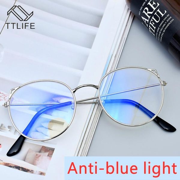 ttlife explosion-proof computer anti-blue sunglasses women female the tide retro round face frame optical glasses wt0146, White;black
ttlife explosion-proof computer anti-blue sunglasses women female the tide retro round face frame optical glasses wt0146, White;black