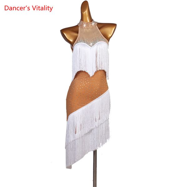 stage wear latin dance female high-end tassel dress performance clothes profession custom rhinestones skirt practice clothing, Black;red
stage wear latin dance female high-end tassel dress performance clothes profession custom rhinestones skirt practice clothing, Black;red