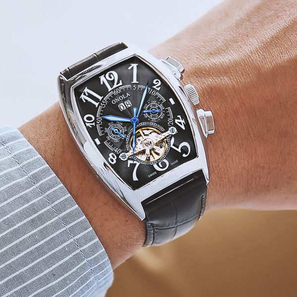 mens brand luxury mechanical out watch watches designer men tag wristwatches rose gold fashion onola waterproof automatic tourbillon ic squf, Slivery;brown
mens brand luxury mechanical out watch watches designer men tag wristwatches rose gold fashion onola waterproof automatic tourbillon ic squf, Slivery;brown