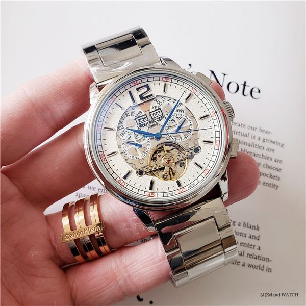 top brand sub-dials work mens watch luxury 42mm dial механический автоматический световой маховик подлинный стальной пояс moon phase watch д, Slivery;brown
top brand sub-dials work mens watch luxury 42mm dial механический автоматический световой маховик подлинный стальной пояс moon phase watch д, Slivery;brown