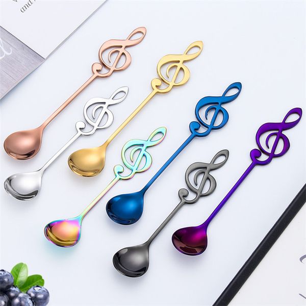 note spoon tea spoon novelty 304 stainless steel spoon dessert coffee 7 colors available on promotion
note spoon tea spoon novelty 304 stainless steel spoon dessert coffee 7 colors available on promotion