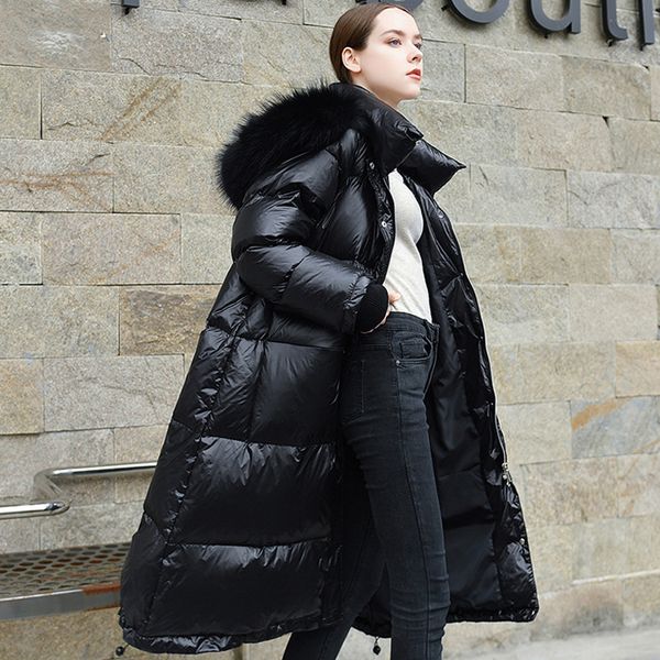 2019 winter coat women long down jacket female hooded coat warm women parkas duck down jacket real raccoon fur collar, Black
2019 winter coat women long down jacket female hooded coat warm women parkas duck down jacket real raccoon fur collar, Black