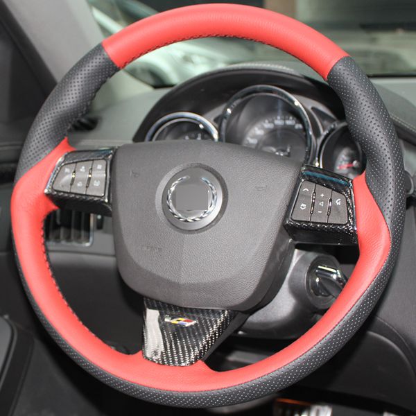 black red genuine leather diy hand-stitched car steering wheel cover for cadillac ats 2013-2015 cts 2014-2016
black red genuine leather diy hand-stitched car steering wheel cover for cadillac ats 2013-2015 cts 2014-2016
