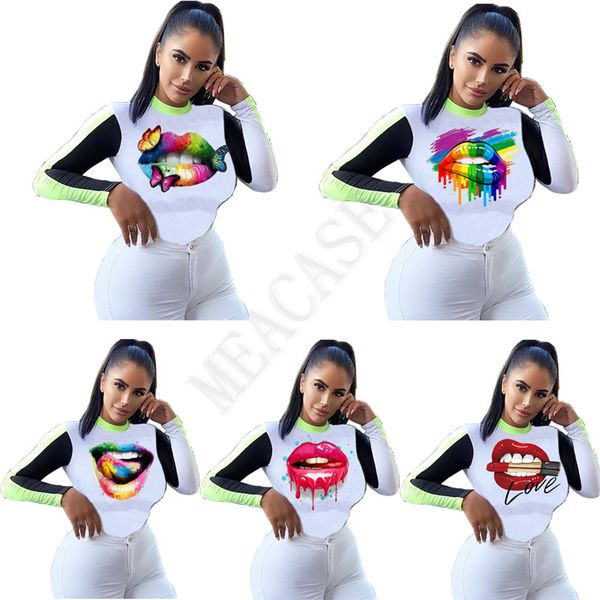 plus size women clothes fashion long sleeve t shirt trendy butterfly lips t-shirt patchwork color autumn winter sports casual d8604, White
plus size women clothes fashion long sleeve t shirt trendy butterfly lips t-shirt patchwork color autumn winter sports casual d8604, White