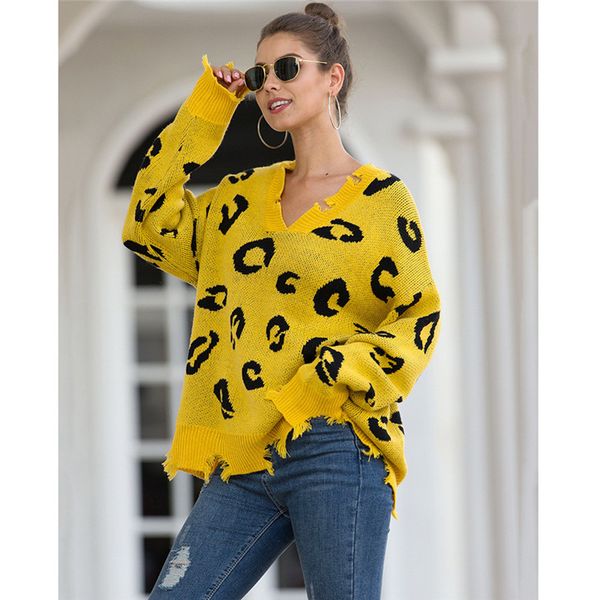 women's sweaters v-neck leopard print tree knitting sweater women long sleeve pullovers winter jumpers pull femme hiver mode 2021 swetr, White;black
women's sweaters v-neck leopard print tree knitting sweater women long sleeve pullovers winter jumpers pull femme hiver mode 2021 swetr, White;black