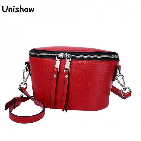 solid genuine leather women shoulder bag mini genuine leather female messenger bag small cow crossbody for women