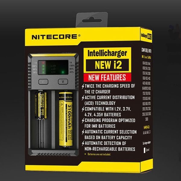 nitecore new i2 intelligent charger for 18650 14500 16340 26650 li-ion battery remark us/eu/au/uk ing
nitecore new i2 intelligent charger for 18650 14500 16340 26650 li-ion battery remark us/eu/au/uk ing