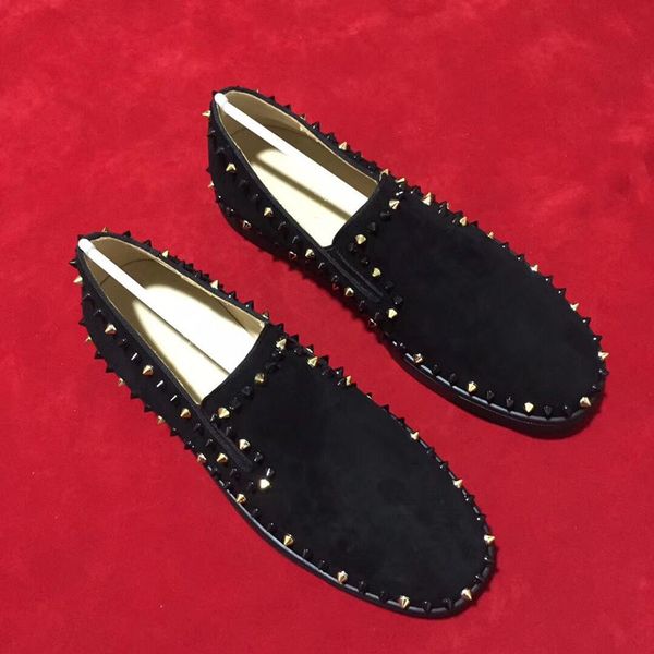2019 new arrival flat sneakers designer red mens bottoms shoes black suede spikes pik rivet studded flat shoes low casual
2019 new arrival flat sneakers designer red mens bottoms shoes black suede spikes pik rivet studded flat shoes low casual