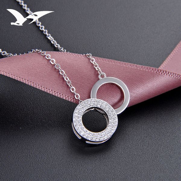 s925 sterling silver double necklace set diamond circle pendant clavicle chain temperament set chain silver necklace
s925 sterling silver double necklace set diamond circle pendant clavicle chain temperament set chain silver necklace