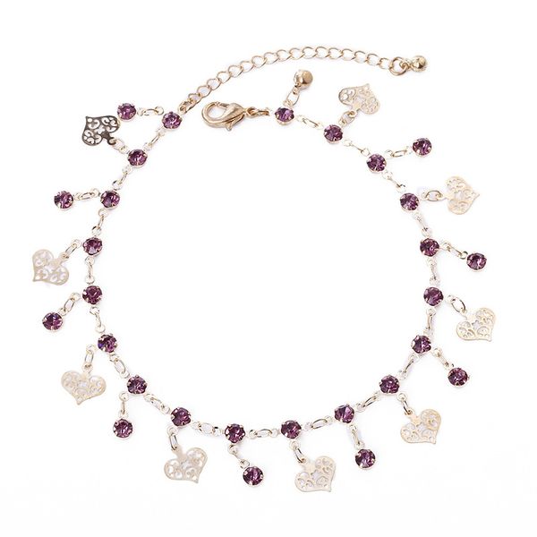 fashion peach heart pendant anklets footchain bohemian jewelry summer beach crystal foot chain anklet bracelet for women, Red;blue
fashion peach heart pendant anklets footchain bohemian jewelry summer beach crystal foot chain anklet bracelet for women, Red;blue