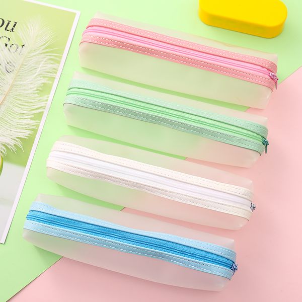 frosted translucent large capacity pencil bag stationery storage organizer pencil case school supply
frosted translucent large capacity pencil bag stationery storage organizer pencil case school supply