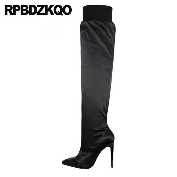high heel big size pointed toe fetish shoes women boots winter 2019 over the knee black exotic dancer extreme stiletto satin
high heel big size pointed toe fetish shoes women boots winter 2019 over the knee black exotic dancer extreme stiletto satin