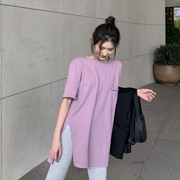 summer chic pocket design simple split loose mid-length short-sleeved t-shirt summer chic pocket design simple split loose mid-lengt, White
summer chic pocket design simple split loose mid-length short-sleeved t-shirt summer chic pocket design simple split loose mid-lengt, White