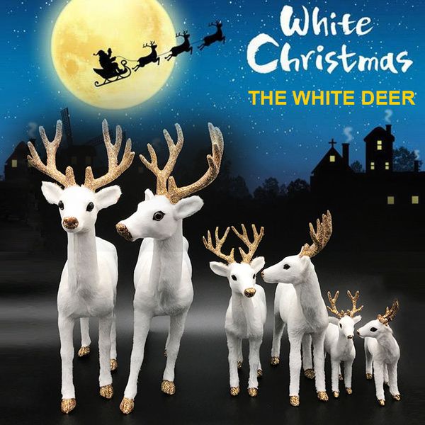 simulation white deer xmas white elk christmas reindeer simulated 2 size plush plastic standing shop display window toy
simulation white deer xmas white elk christmas reindeer simulated 2 size plush plastic standing shop display window toy
