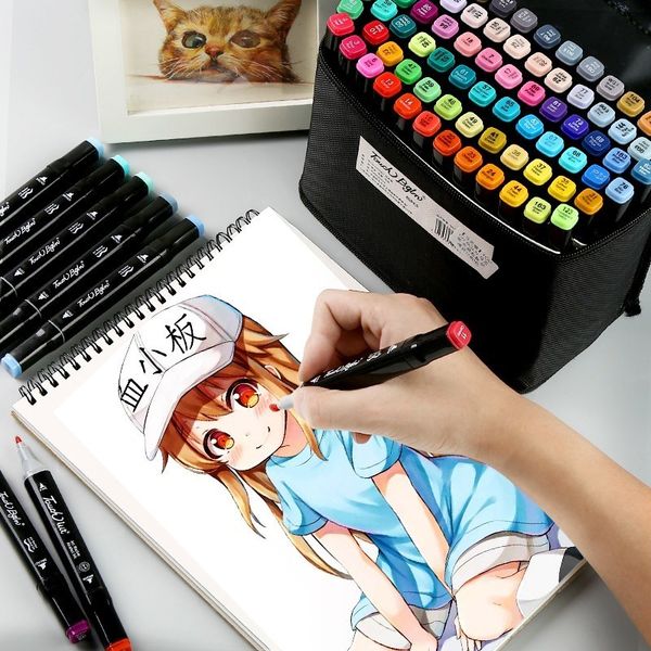 touchbgln 168 colors oily alcohol based art markers set dual headed sketch marker artist brush pen for manga design art supplies
touchbgln 168 colors oily alcohol based art markers set dual headed sketch marker artist brush pen for manga design art supplies