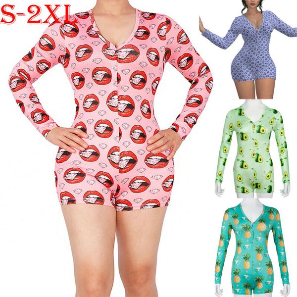 women v-neck animal print bodycon sleepwear jumpsuit button bodysuit shorts romper leotard long sleeve bodysuit summer, Black;white
women v-neck animal print bodycon sleepwear jumpsuit button bodysuit shorts romper leotard long sleeve bodysuit summer, Black;white