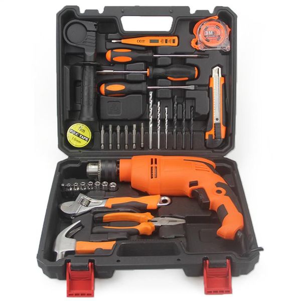 electric impact drill domestic electric power tool emboitement multifunction woodworking ironware gift combination
electric impact drill domestic electric power tool emboitement multifunction woodworking ironware gift combination