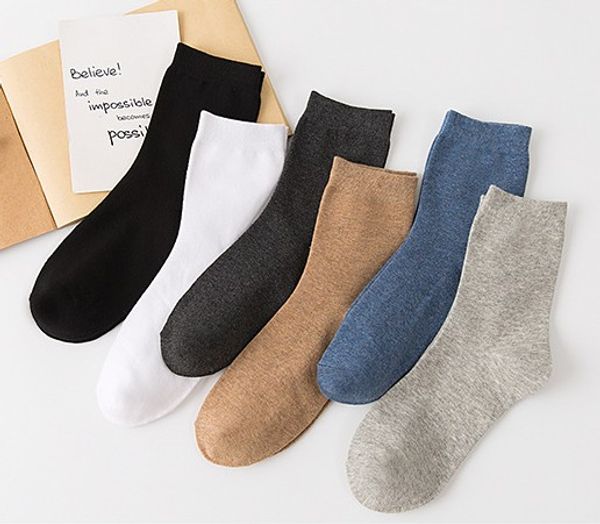 four seasons men's socks combed cotton boutique men's tube business sweat-absorbent breathable solid color cotton sport, White;black
four seasons men's socks combed cotton boutique men's tube business sweat-absorbent breathable solid color cotton sport, White;black