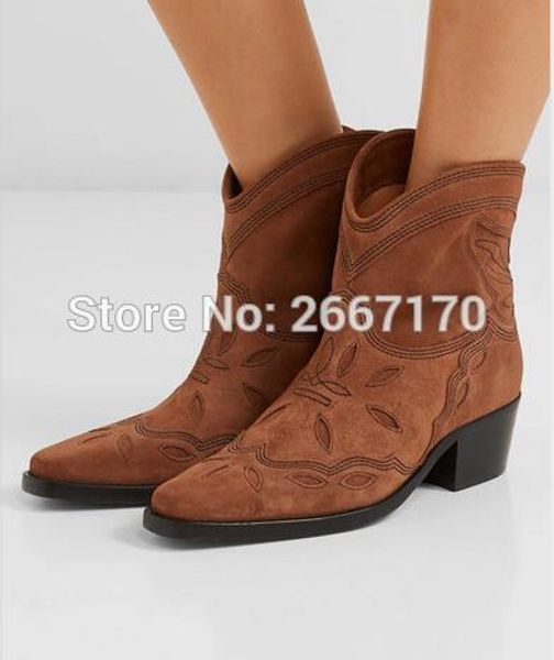 vintage distressed taxes shoes women embroidered cowboy boots slip on low heels square toe ankle boots ladies shoes, Black
vintage distressed taxes shoes women embroidered cowboy boots slip on low heels square toe ankle boots ladies shoes, Black