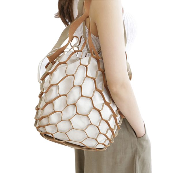 fggs-hollow out mesh leather bags summer beach bag handbags bucket bag leisure large capacity fur women composite brown
fggs-hollow out mesh leather bags summer beach bag handbags bucket bag leisure large capacity fur women composite brown