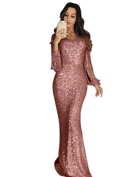 2019 womens european and american-style cross-border maxi evening dress long-sleeve fringed dinner dress, White;black
2019 womens european and american-style cross-border maxi evening dress long-sleeve fringed dinner dress, White;black