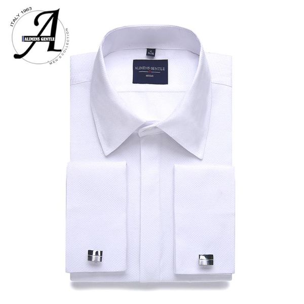 alimens & gentle plus size regular fit hidden placket french dress shirt men long sleeve includ cufflinks and collar stays, White;black
alimens & gentle plus size regular fit hidden placket french dress shirt men long sleeve includ cufflinks and collar stays, White;black