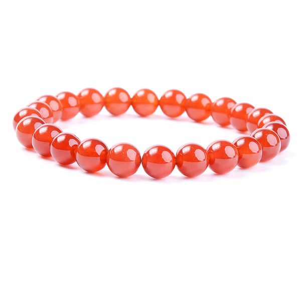 natural volcanic stones pin accessories class a red agate beads bracelet, Golden;silver
natural volcanic stones pin accessories class a red agate beads bracelet, Golden;silver