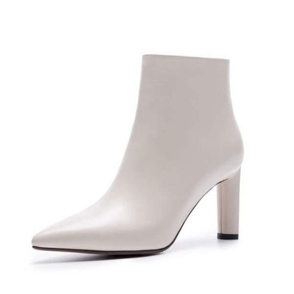 european style minimalist, white and white ladies boots 2018 new autumn and winter fashion cowhide heels sharp boots, Black
european style minimalist, white and white ladies boots 2018 new autumn and winter fashion cowhide heels sharp boots, Black