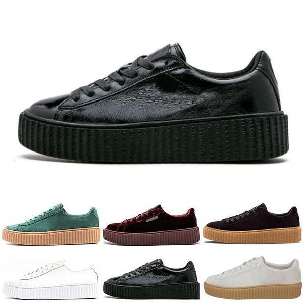 fashions fenty creeper rihanna женщины basket платформа повседневная обувь velvet трещины кожа замша mens черный белый красный зеленый вскол, Black
fashions fenty creeper rihanna женщины basket платформа повседневная обувь velvet трещины кожа замша mens черный белый красный зеленый вскол, Black