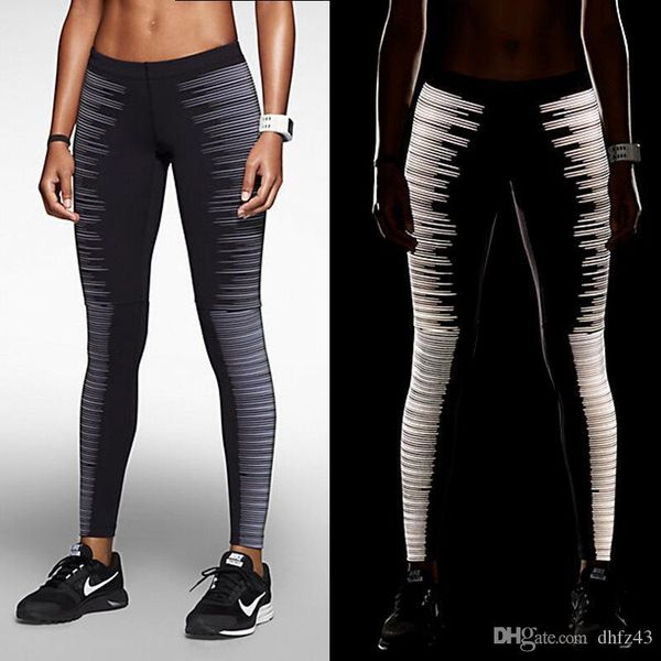jigerjoger woman fitness pants tight elastic high rise fast dry skinny night jogging jeggings reflective tight running leggings t200326, Black 
jigerjoger woman fitness pants tight elastic high rise fast dry skinny night jogging jeggings reflective tight running leggings t200326, Black