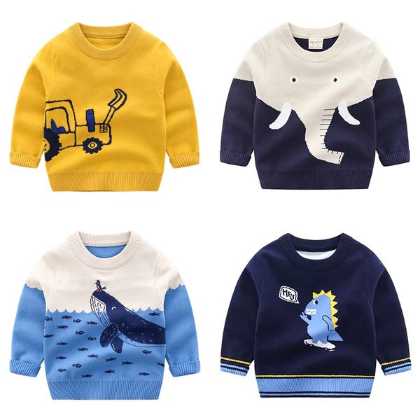 boys sweaters new 2020 spring autumn kids clothes baby boy sweater cute knitted sweater pullover children clothes size 90-130, Blue 
boys sweaters new 2020 spring autumn kids clothes baby boy sweater cute knitted sweater pullover children clothes size 90-130, Blue