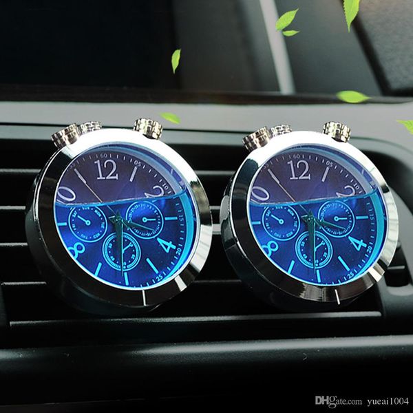 car ornaments auto a/c vent clip luminous clock thermometer time watch automobile car air freshener decoration without perfume
car ornaments auto a/c vent clip luminous clock thermometer time watch automobile car air freshener decoration without perfume