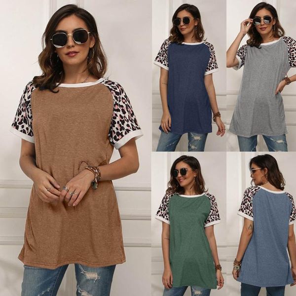 women's t-shirt fashion leopard casual women tshirt loose o-neck ladies summer tunic female short sleeve shirt blusas pullover, White
women's t-shirt fashion leopard casual women tshirt loose o-neck ladies summer tunic female short sleeve shirt blusas pullover, White