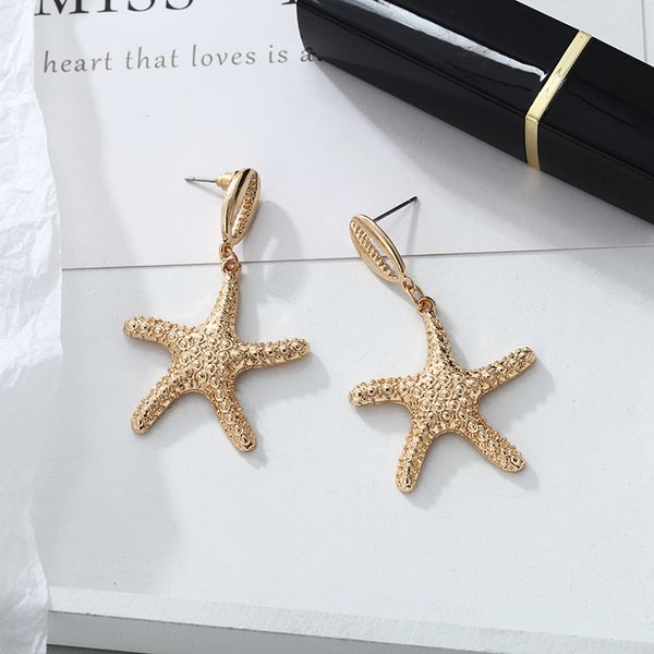 2020 oorbellen brincos product exaggerated fashion and personality alloy shell starfish pendant earrings accessories women's, Silver
2020 oorbellen brincos product exaggerated fashion and personality alloy shell starfish pendant earrings accessories women's, Silver