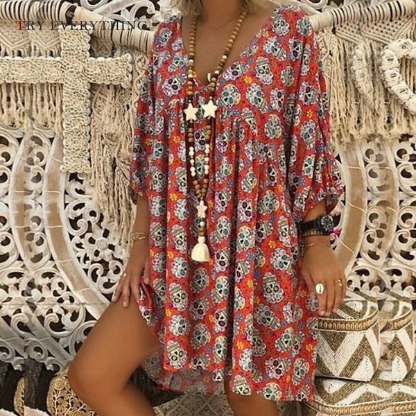 print loose casual dress women summer 2019 plus size beach dress ladies three quarter cotton midi dresses for women 3xl 4xl 5xl, Black;gray
print loose casual dress women summer 2019 plus size beach dress ladies three quarter cotton midi dresses for women 3xl 4xl 5xl, Black;gray