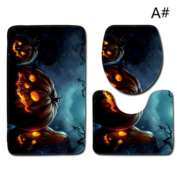 3pcs/set halloween decoration bathroom non-slip polyester pedestal rug + lid toilet seat cover + bath mat
3pcs/set halloween decoration bathroom non-slip polyester pedestal rug + lid toilet seat cover + bath mat