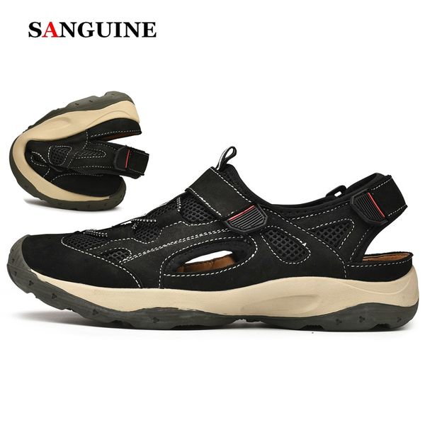 new sandals men's summer new breathable outdoor leather shoes 2019 men's casual sandals slippers, Black
new sandals men's summer new breathable outdoor leather shoes 2019 men's casual sandals slippers, Black