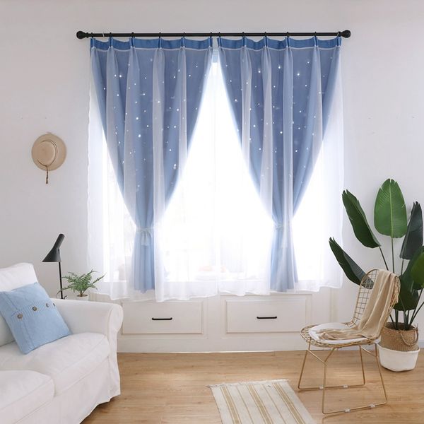 high blackout hollow star double curtain for princess room children baby room curtain home decor
high blackout hollow star double curtain for princess room children baby room curtain home decor