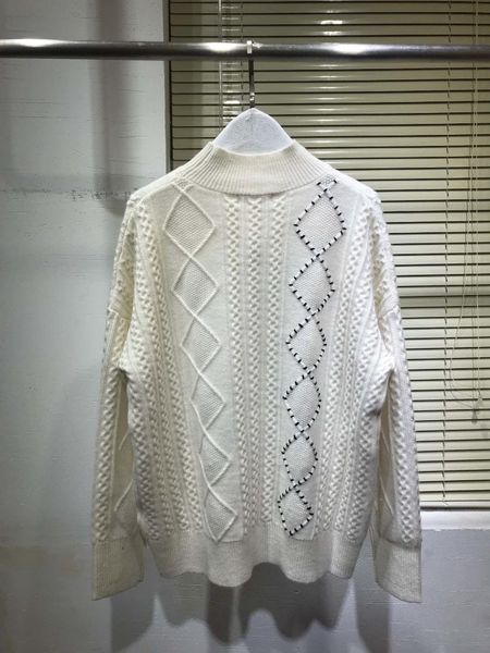 2019 new ladies fashion long sleeve casual diamond twist cashmere sweater 1214, White;black
2019 new ladies fashion long sleeve casual diamond twist cashmere sweater 1214, White;black