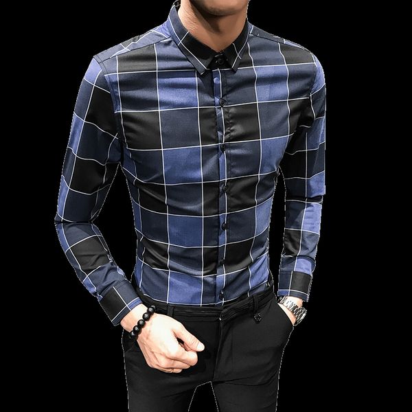 2019 new long sleeve lapel shirts men casual size s l xl xxl xxxl fashion mens dress shirt slim design, White;black
2019 new long sleeve lapel shirts men casual size s l xl xxl xxxl fashion mens dress shirt slim design, White;black