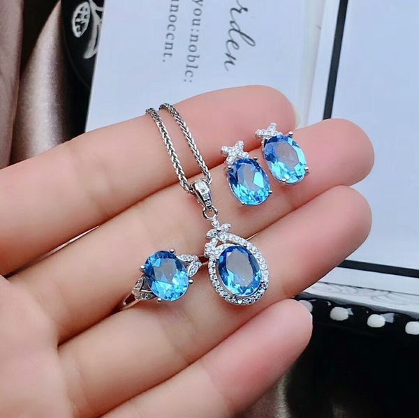 meibapj natural deep switzerland blue z gemstone flower jewelry set 925 pure silver 3 pieces suit wedding jewelry for women, Black
meibapj natural deep switzerland blue z gemstone flower jewelry set 925 pure silver 3 pieces suit wedding jewelry for women, Black
