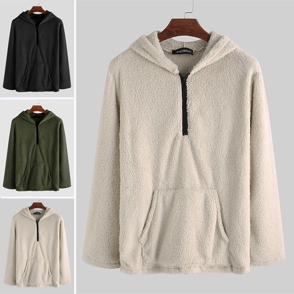 fashion men sweatshirts hooded fleece long sleeve zippers pullovers tracksuit pockets fluffy hoodies men streetwear incerun 2019, Black
fashion men sweatshirts hooded fleece long sleeve zippers pullovers tracksuit pockets fluffy hoodies men streetwear incerun 2019, Black