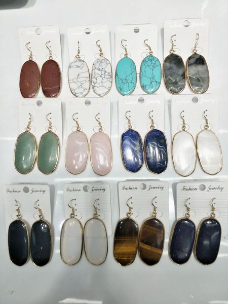 european and american geometric oval abalone shell crystal earrings women's druzy drusy turquoise earrings gift accessories, Silver
european and american geometric oval abalone shell crystal earrings women's druzy drusy turquoise earrings gift accessories, Silver